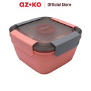 AZKO Kris 1.1 ltr Kotak Makan 3 Sekat Dengan Wadah Saus - Pink