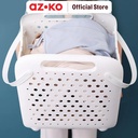 AZKO Stora Keranjang Laundry Lipat - Putih
