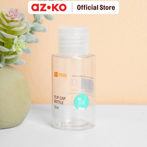 AZKO Ataru Botol Cairan Dengan Tutup Pet 30 Ml - Transparan