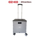 AZKO Maxb Troli Lipat Portabel 4 Roda 30 Kg - Abu-Abu