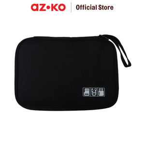 AZKO Passport Ukuran L Tas Organizer Perangkat Digital - Hitam