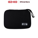 AZKO Passport Ukuran L Tas Organizer Perangkat Digital - Hitam