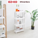 AZKO Stora Rak Troli Slim 4 Tingkat - Putih