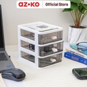 AZKO Stora 13.4x17x17 Cm Laci Penyimpanan Mini 3 Tingkat