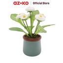 AZKO Arthome 15.2 Cm Bunga Artifisial Pot - Putih