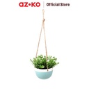 AZKO Arthome 40.6 Cm Bunga Artifisial Wild Dengan Tali - Biru/Putih