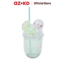 AZKO Ataru 350 ml Tumbler Double Wall Dengan Sedotan Ps Random wadah minuman food grade botol tumbler bening double wall drinkware water bottle travel