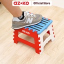 AZKO Bangku Pijak Lipat 22 cm - Biru/Merah foldable step stool bangku lipat mini anti slip kursi pijakan serbaguna