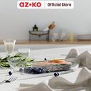 AZKO Culinart Loyang Kue Kaca Rectangle Tray Adonan Wadah Panggang Kue Cetakan Keik Baking Pan Perlengkapan Masak