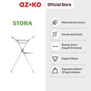 AZKO Stora Jemuran Baju Lipat X-Shape Tempat Jemur Baju Drying Rack Gantungan Laundry Perlengkapan Rumah Tangga