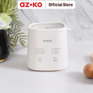 AZKO Kris Alat Perebus Telur Multifungsi - Putih Egg Boiler Steamer Electric Mesin Rebus Telur Listrik Perlengkapan Masak