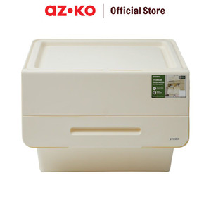 AZKO Stora 43.5X36X31 m Kotak Penyimpanan Flat 36 ltr Kotak Serbaguna Wadah Simpan Storage Box Boks Organizer