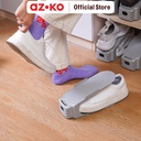 AZKO Stora Set 5 Pcs Organizer Sepatu - Abu-Abu Shoe Space Saver Tempat Penyimpanan Sepatu Sandal Tumpuk Organizer Alas Kaki