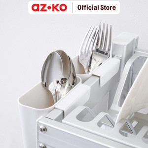 AZKO Stora Masterspace Rak Piring 2 Tingkat Aluminium Medium - Silver