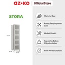 AZKO Stora Casla Rak Penyimpanan 5 Tingkat Dengan Pintu Organizer Serbaguna Tempat Simpan Barang Multifungsi Rak Storage Perlengkapan Rumah