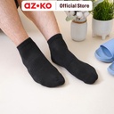 AZKO Ataru Set 3 Pasang Kaus Kaki Pria Ankle Basic - Hitam Men Sockskaus Kaki Pendek Cowokkaos Kaki Ankle Shoespenghangat Kaki