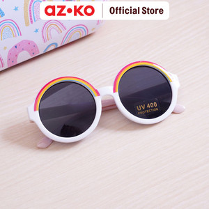 AZKO Ataru Kacamata Anak Dengan Case Rainbow 2 Kacamata Hitam Kids Kid Sunnies Eyewear Aksesoris Fashion Anak Anak