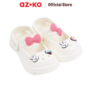 AZKO Ataru Ukuran 27 Sandal Anak Clogs Mary Jane - Krem Kid Slippers Sepatu Sandal Alas Kaki Sendal Santai Anak