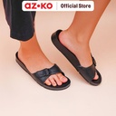 AZKO Ataru Ukuran 40 Sandal Wanita Thin Buckle Strap Slides - Hitam Women Slipper Sendal Kasual Alas Kaki Perempuan Stylish