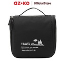 AZKO Ataru Tas Organizer Toiletry Simple - Hitam Organizer Bag Set Perlengkapan Traveling Tas Serbaguna Toiletries Pouch
