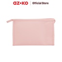 AZKO Ataru Pouch Pu Rectangle - Pink Tas Makeup Dan Skincare Organizer Alat Dandan Storage Bag