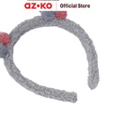 AZKO Ataru Bando Bunny - Pink/Grey Headband Aksesoris Rambut Bandana Wanita Women Accessories Hiasan Kepala
