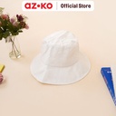 AZKO Ataru Topi Bucket Eyelet Embroidery - Putih Aksesoris Kepala Bucket Hat Topi Stylish Unisex Serbaguna Aksesoris Fashion Pria Wanita