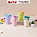 AZKO Ataru 420 ml Mug Vacuum Flask - Hijau/Kuning tempat air minum panas dingin wadah minuman vakum flask perlengkapan minum