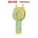 AZKO Ataru Kipas Angin Portabel Rechargeable Rabbit Ear - Hijau portable fan kipas mini travel serbaguna kipas angin isi ulang penyejuk udara