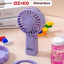 AZKO Ataru Kipas Angin Portable Rechargeable Dengan Gelembung - Ungu handheld fan kipas mini travel serbaguna penyejuk udara