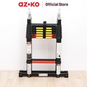 AZKO Fixsteps 5 mtr Tangga Teleskopik Soft Close 2X7 Step - Hitam telescopic ladder multifunction household ladder peralatan rumah