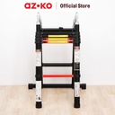AZKO Fixsteps 3.8 mtr Tangga Teleskopik Soft Close 2X5 Step - Hitam telescopic ladder multifunction household ladder peralatan rumah