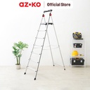AZKO Fixsteps Tangga Lipat Aluminium American Type 7 Step multifunction household ladder peralatan rumah tangga buka tutup foldable ladder