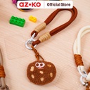 AZKO Ataru Gantungan Kunci Strap Plush Food Random key chain penanda kunci serbaguna key ring accessories