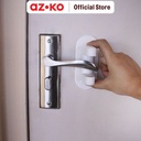 AZKO Kindla 5X8.2X12 cm Pengunci Pintu Lemari - Putih penahan pintu lemari door handle loock aksesoris keamanan pintu