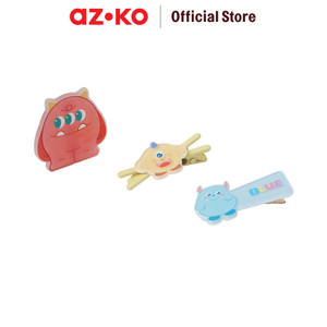 AZKO Ataru Set 3 Pcs Jepit Rambut Monster - Oranye hair clip aksesoris jepitan cewek penjepit hiasan rambut wanita aksesori kepala