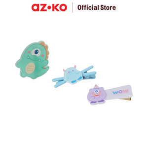 AZKO Ataru Set 3 Pcs Jepit Rambut Monster - Hijau hair clip aksesoris jepitan cewek penjepit hiasan rambut wanita aksesori kepala