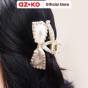 AZKO Ataru Jepit Rambut Twisted Ribbon Pearl hair clip claw aksesoris jepitan cewek penjepit hiasan rambut wanita aksesori kepala