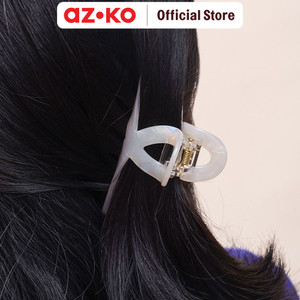 AZKO Ataru Jepit Rambut Twisted Iridescent - Putih hair clip claw aksesoris jepitan cewek penjepit hiasan rambut wanita aksesori kepala
