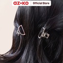AZKO Ataru Set 2 Pcs Jepit Rambut Square Oval - Silver/Gold hair clip claw aksesoris jepitan cewek penjepit hiasan rambut wanita aksesori kepala