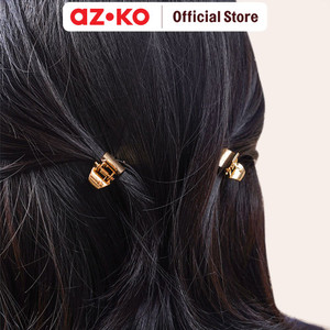 AZKO Ataru Set 2 Pcs Jepit Rambut Mini - Silver/Gold hair clip claw aksesoris jepitan cewek penjepit hiasan rambut wanita aksesori kepala