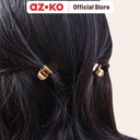 AZKO Ataru Set 2 Pcs Jepit Rambut Mini - Silver/Gold hair clip claw aksesoris jepitan cewek penjepit hiasan rambut wanita aksesori kepala