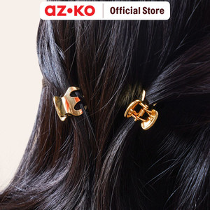 AZKO Ataru Set 2 Pcs Jepit Rambut Jedai Extra Small - Silver/Gold hair clip claw aksesoris jepitan cewek penjepit hiasan rambut wanita aksesori kepala