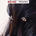 AZKO Ataru Set 2 Pcs Jepit Rambut Asymetric Extra Small - Silver/Gold hair clip claw aksesoris jepitan cewek penjepit hiasan rambut wanita aksesori kepala
