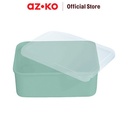 AZKO Ataru Set 3 Pcs Wadah Makanan Dengan Tutup - Hijau food container kotak makan food grade serbaguna tempat makanan food storage kitchenware