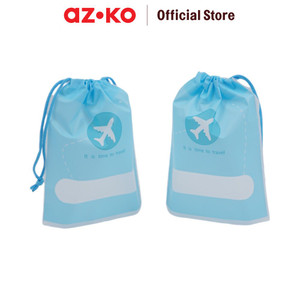AZKO Ataru 16X20 cm Set 2 Pcs Pouch Travel Serut kantong organizer kecil tempat kosmetik pouch aksesoris