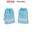 AZKO Ataru 16X20 cm Set 2 Pcs Pouch Travel Serut kantong organizer kecil tempat kosmetik pouch aksesoris