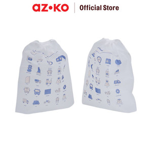 AZKO Ataru 30X35 cm Set 2 Pcs Pouch Travel Serut kantong organizer kecil tempat kosmetik pouch aksesoris