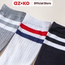 AZKO Ataru Set 3 Pasang Kaus Kaki Crew Basic pelindung kaki trendsocks stylishkaos kaki berkualitaswarmer legs