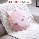 AZKO Ataru Bantal Sofa Cat Round - Pink cushion sofa aesthetic bantal dekorasi sofa bentuk kucing throw pillow couch